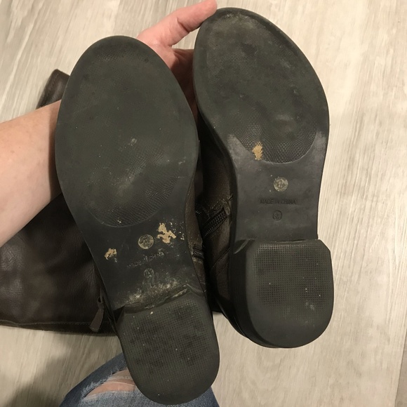 Man Made Leather Riding Boots sz 8 - Picture 8 of 8